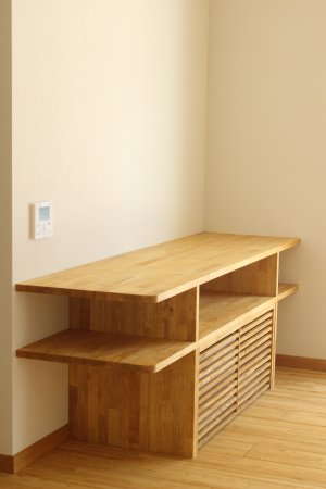 造作TV台(床下空調)